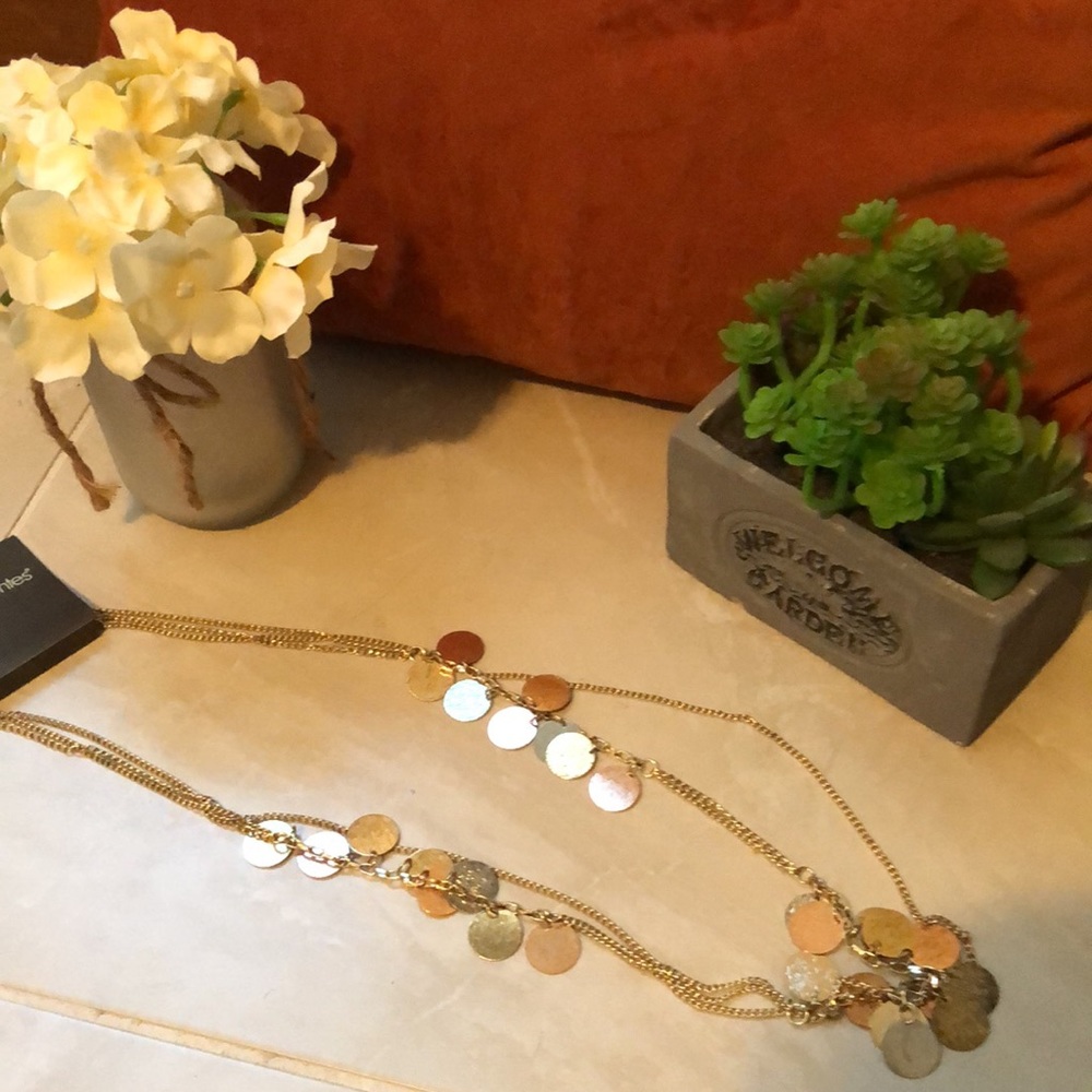 Gold tone necklace.  NWT